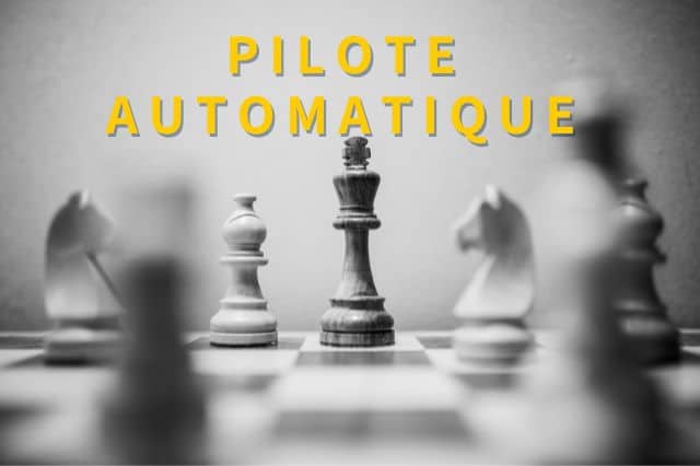 Pilote automatique comme pour se brosser les dents, on ignore ce que nous faisons ou ressentons. C'est l'inverse d'avoir une conscience de soi.