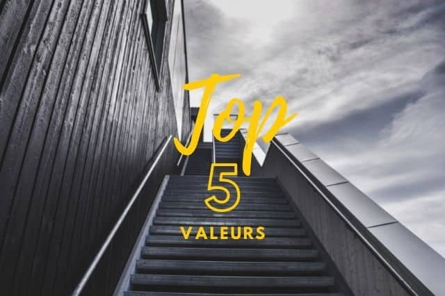 Découvrez votre top 5 des valeurs importante pour vous grâce à votre coach en développement personnel.